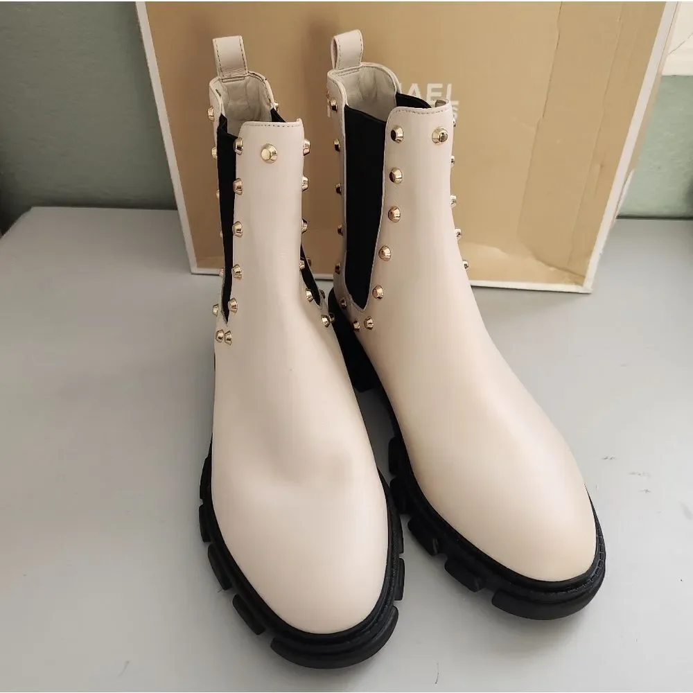 Michael Kors Astor Studded Women's Boots Size 7.5